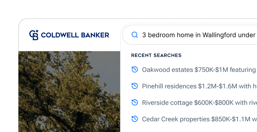 Compass property search preview with AI-assisted feature discovery.